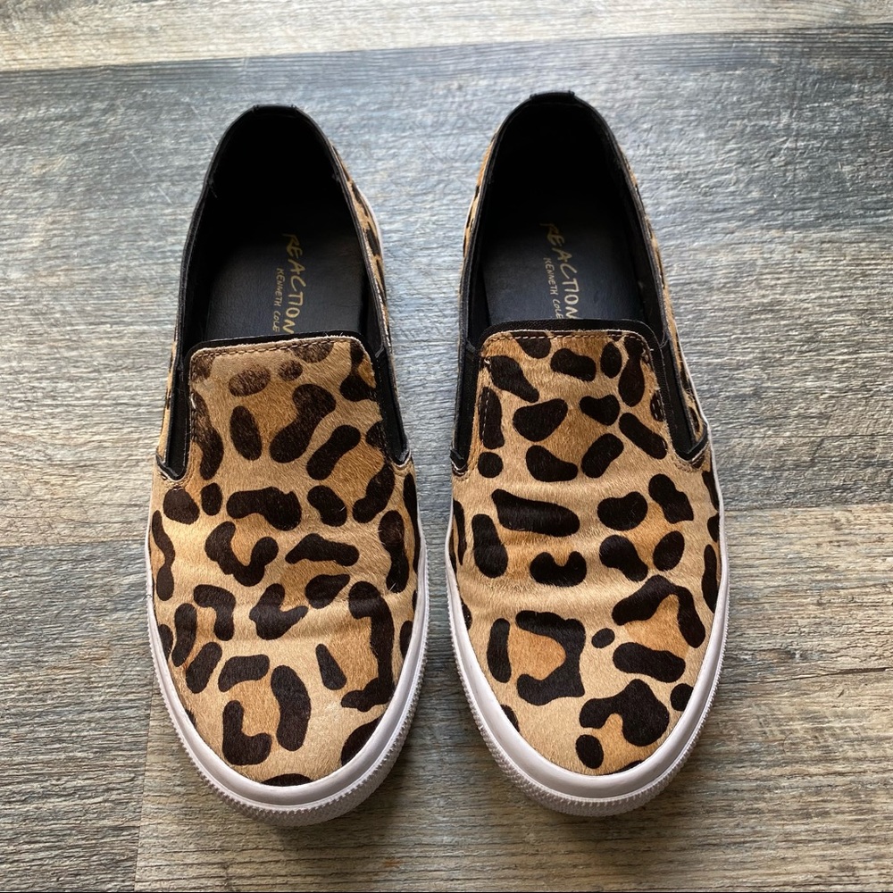 KENNETH COLE Leopard Slip On Shoes